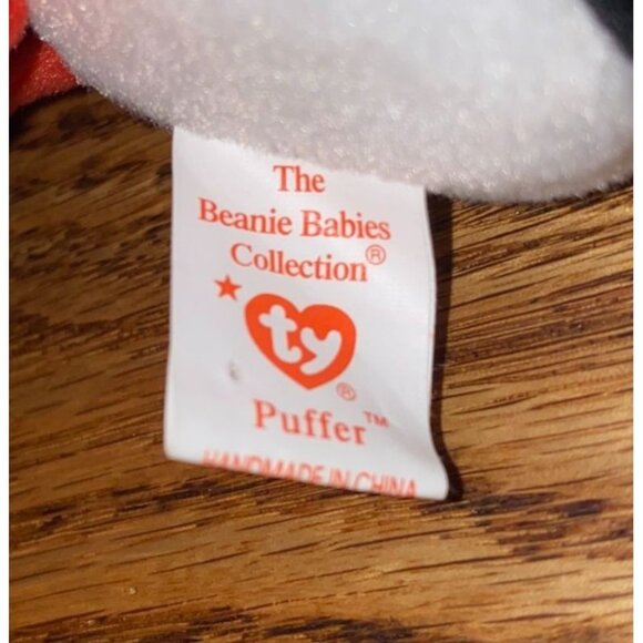 Ty Beanie Babies Puffer Puffin Plush Stuffed Animal 1997 Polyester Collectible T - Picture 3 of 9